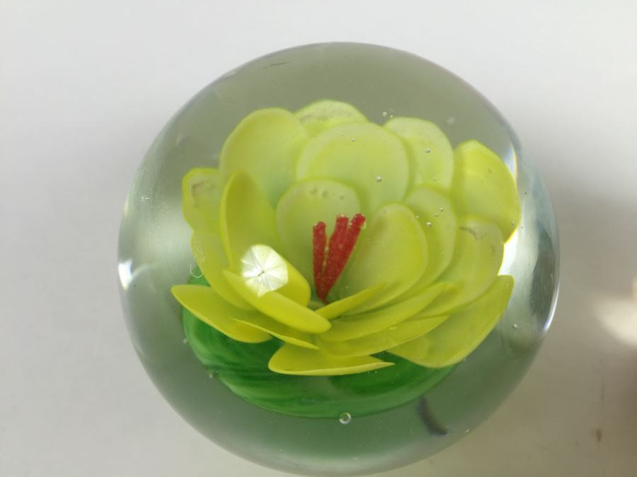 (3) Art Glass Paper Weights [Photo 12]
