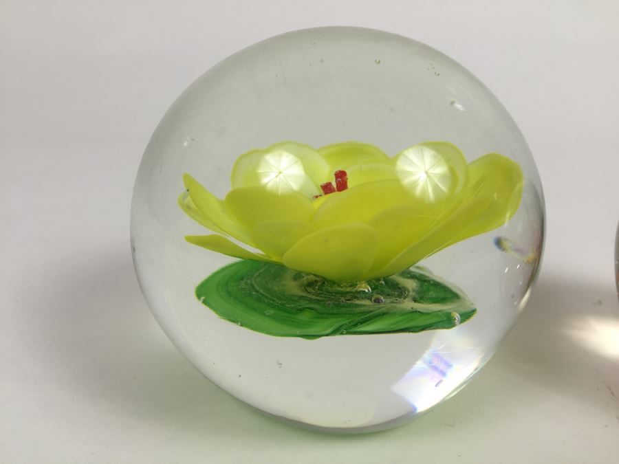 (3) Art Glass Paper Weights [Photo 4]