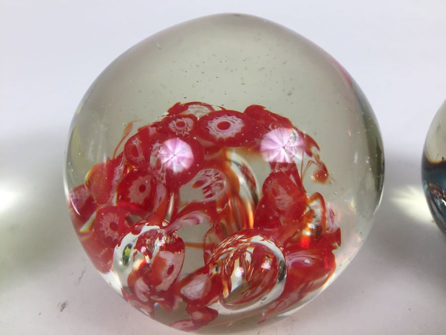 (3) Art Glass Paper Weights [Photo 3]