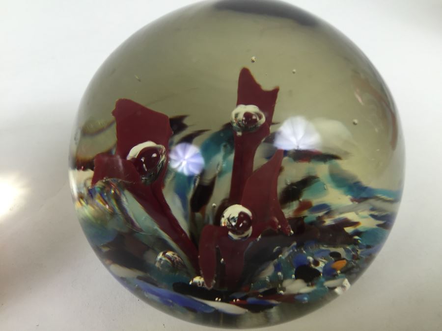 (3) Art Glass Paper Weights [Photo 11]