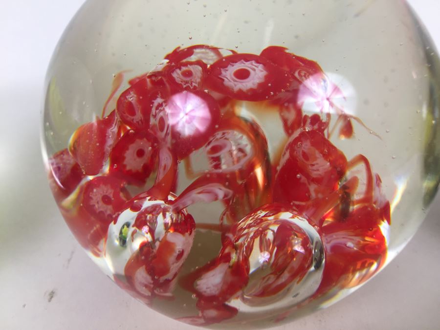 (3) Art Glass Paper Weights [Photo 7]
