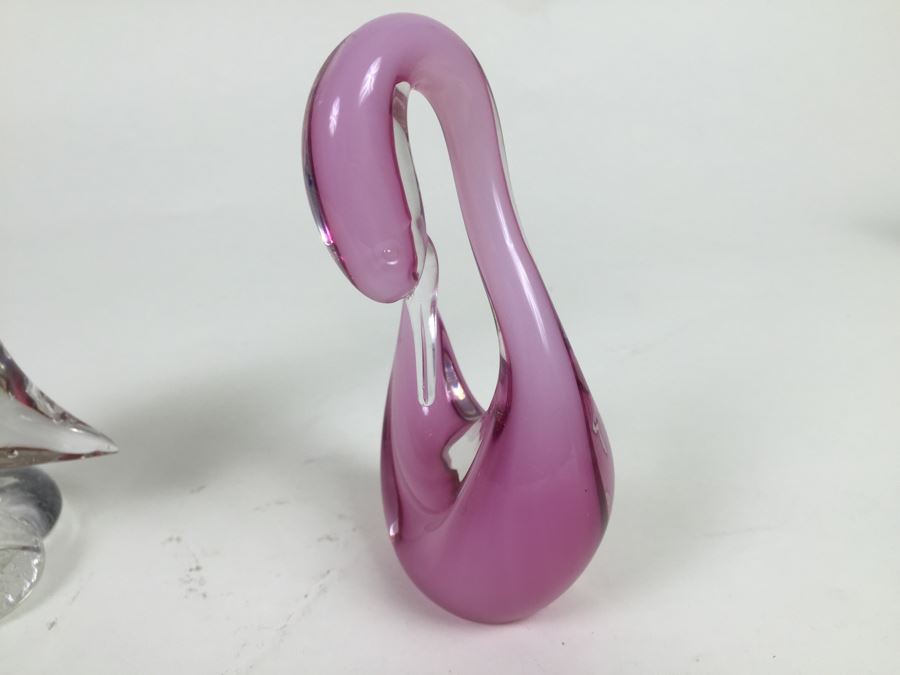 Pair Of Murano Art Glass Birds [Photo 2]