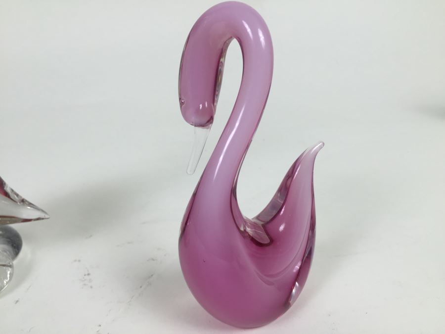 Pair Of Murano Art Glass Birds [Photo 6]