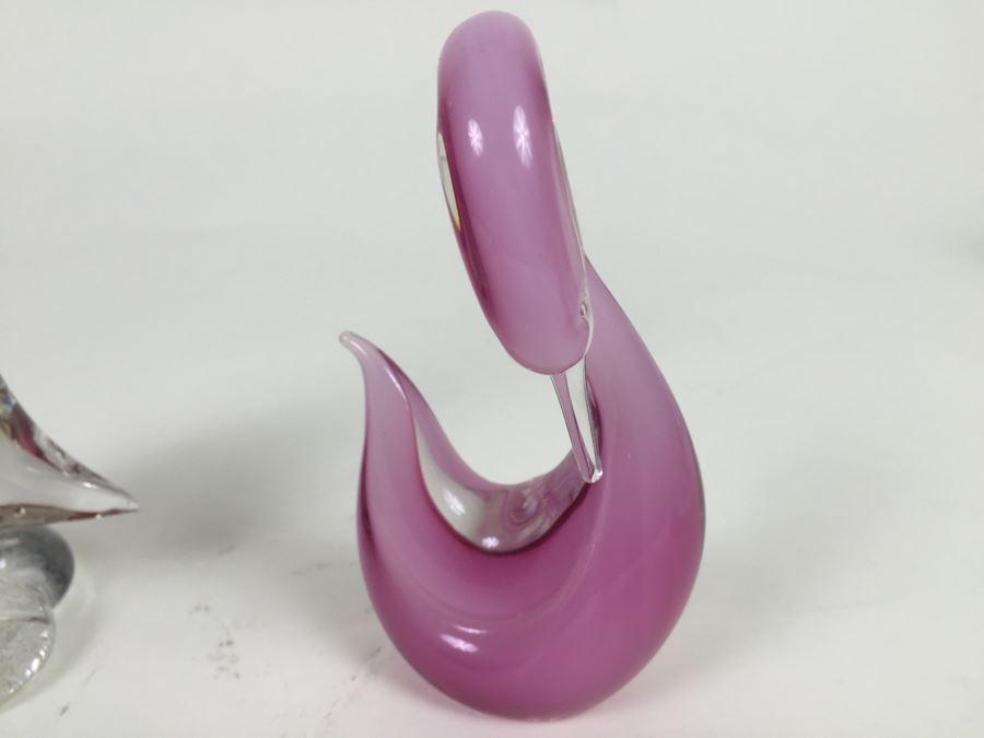 Pair Of Murano Art Glass Birds [Photo 5]