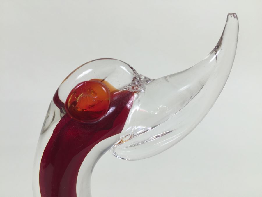 Pair Of Murano Art Glass Birds [Photo 12]