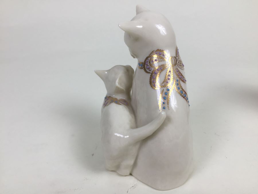 lenox glass cat figurines