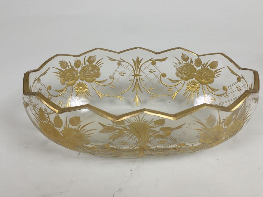 Etched Bowl With Gold Detailing [Photo 2]