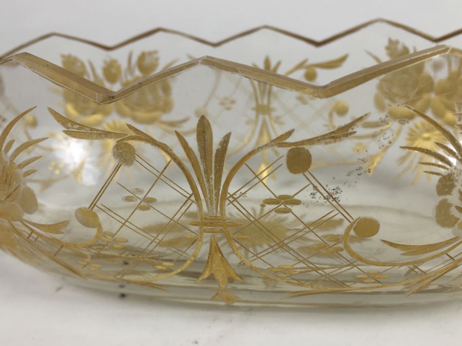 Etched Bowl With Gold Detailing [Photo 6]