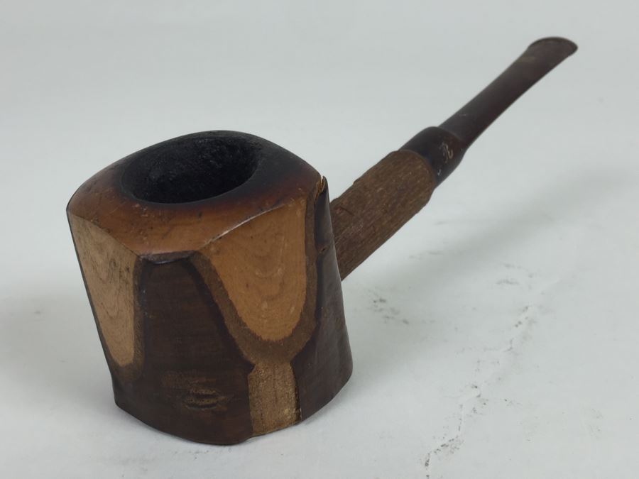 Real Cherrywood Pipe Made In France And Lepeltier Clay Pipe [Photo 10]