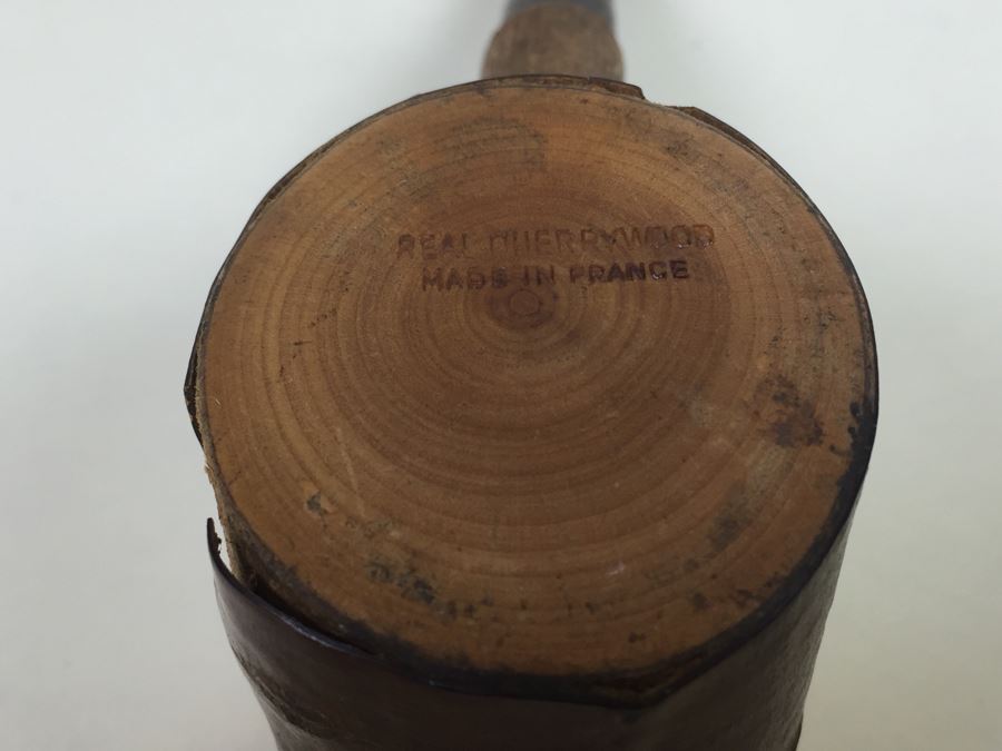 Real Cherrywood Pipe Made In France And Lepeltier Clay Pipe [Photo 15]