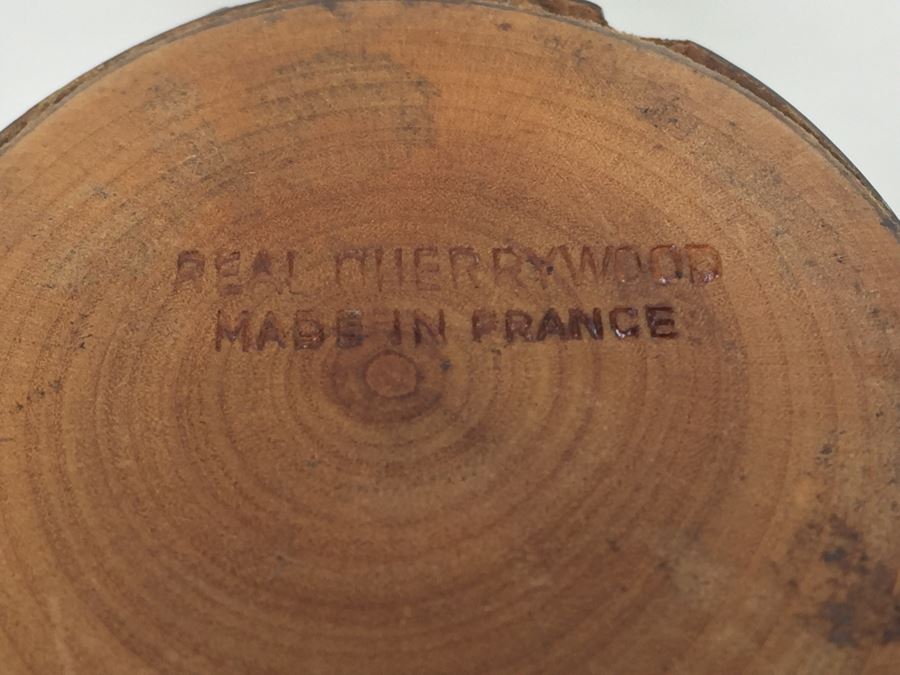 Real Cherrywood Pipe Made In France And Lepeltier Clay Pipe [Photo 3]