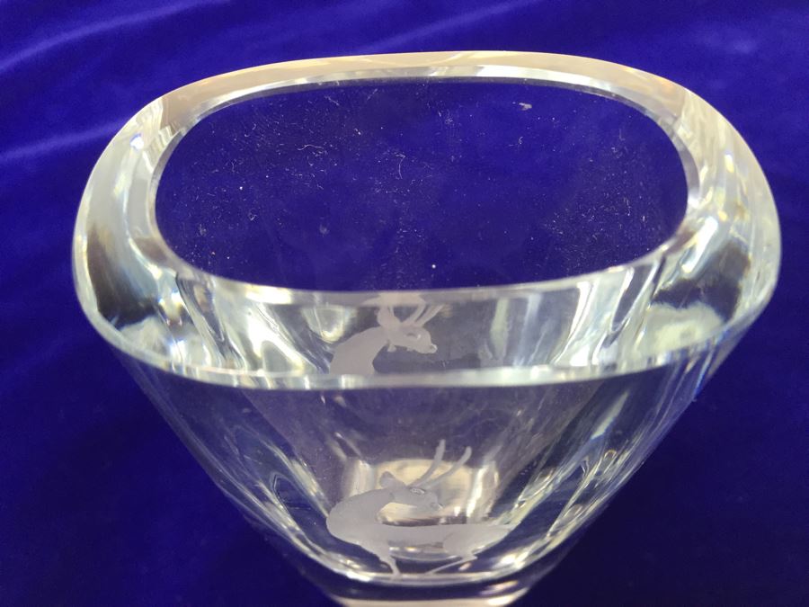 Signed Crystal Vase [Photo 5]