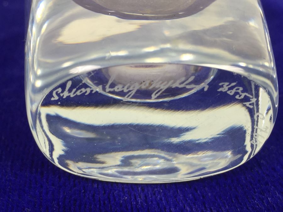 Signed Crystal Vase [Photo 3]