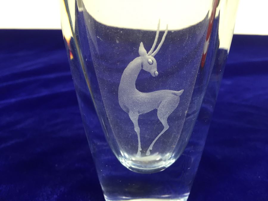 Signed Crystal Vase [Photo 4]