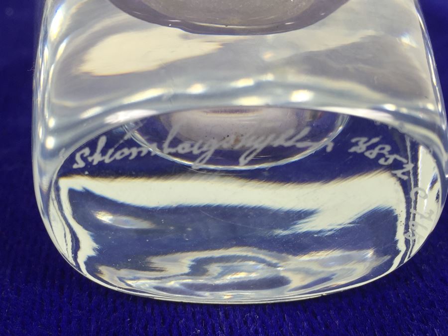 Signed Crystal Vase [Photo 7]