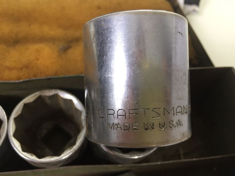 Tool Lot With Craftsman Socket Wrench Set [Photo 4]