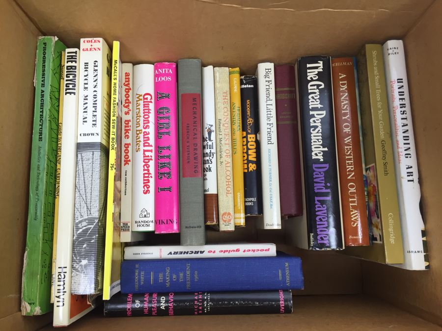 Assorted Book Lot With Mainly Hardcover Books Possible First Editions