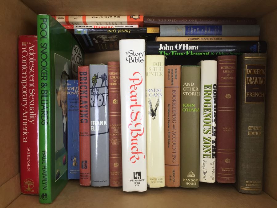 Assorted Book Lot With Mainly Hardcover Books Possible First Editions