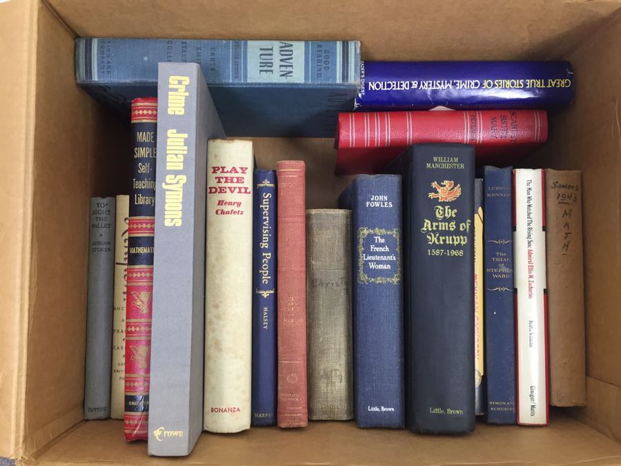 Assorted Book Lot With Mainly Hardcover Books Possible First Editions