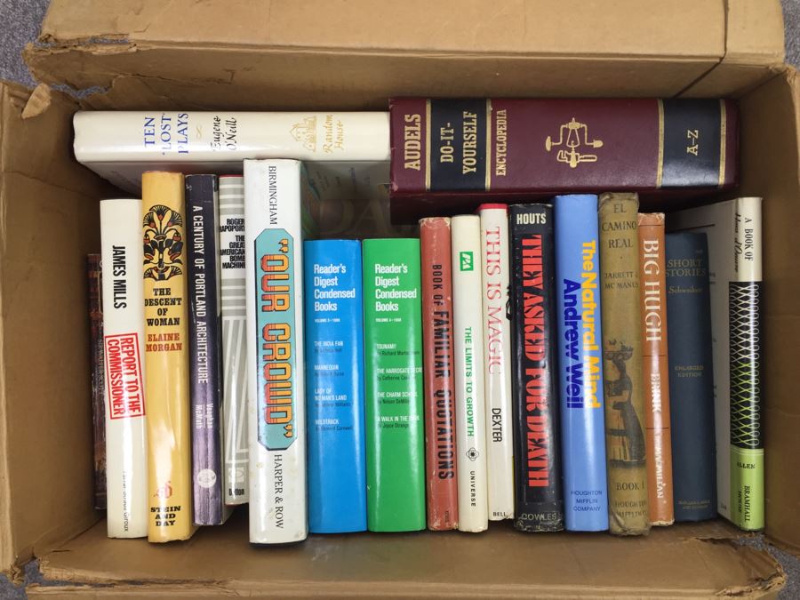 Assorted Book Lot With Mainly Hardcover Books Possible First Editions