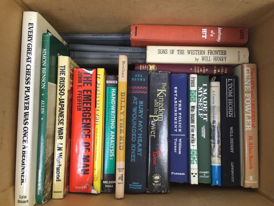 Assorted Book Lot With Mainly Hardcover Books Possible First Editions [Photo 1]