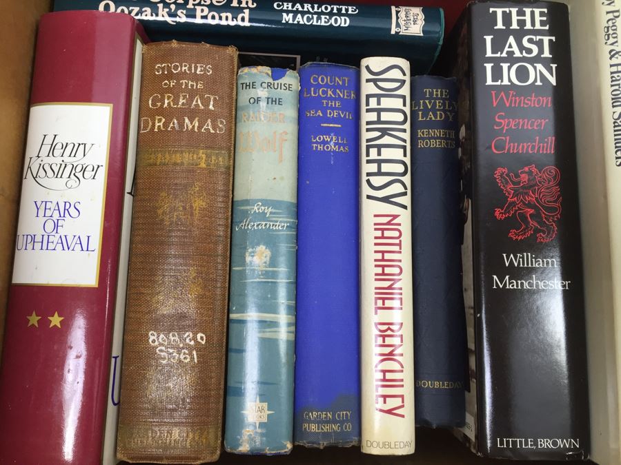 Assorted Book Lot With Mainly Hardcover Books Possible First Editions [Photo 7]