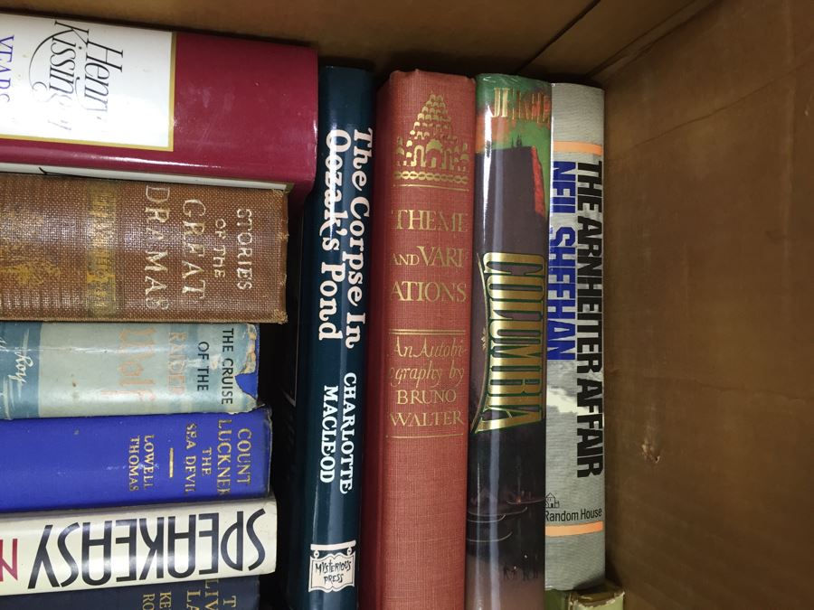 Assorted Book Lot With Mainly Hardcover Books Possible First Editions [Photo 18]