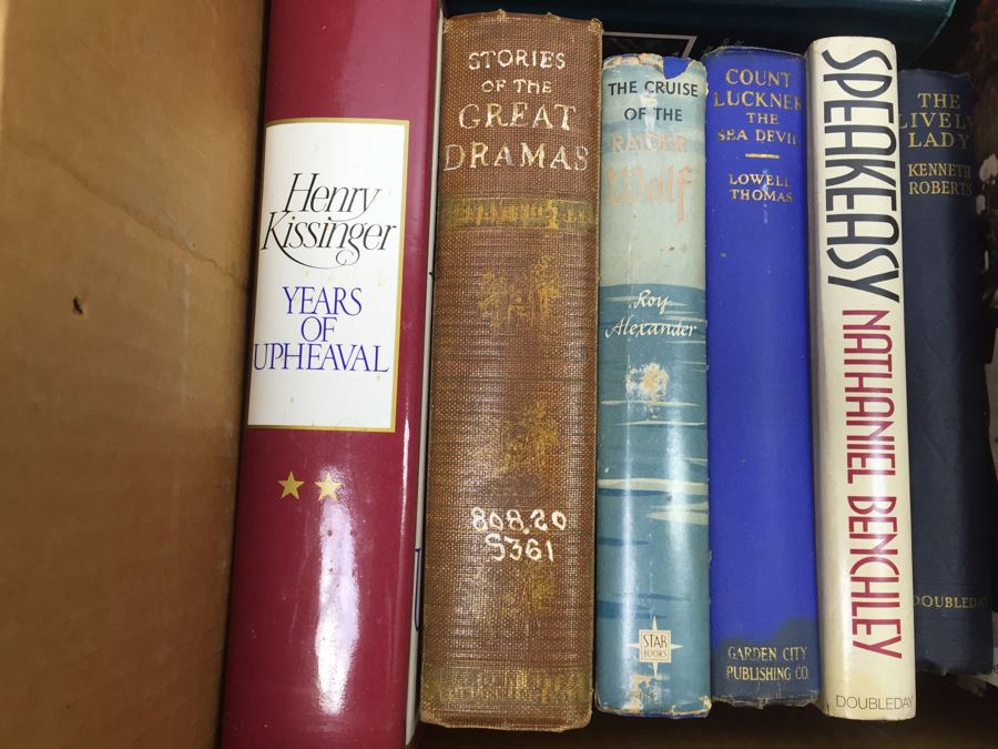 Assorted Book Lot With Mainly Hardcover Books Possible First Editions [Photo 5]