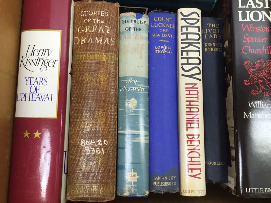 Assorted Book Lot With Mainly Hardcover Books Possible First Editions [Photo 2]