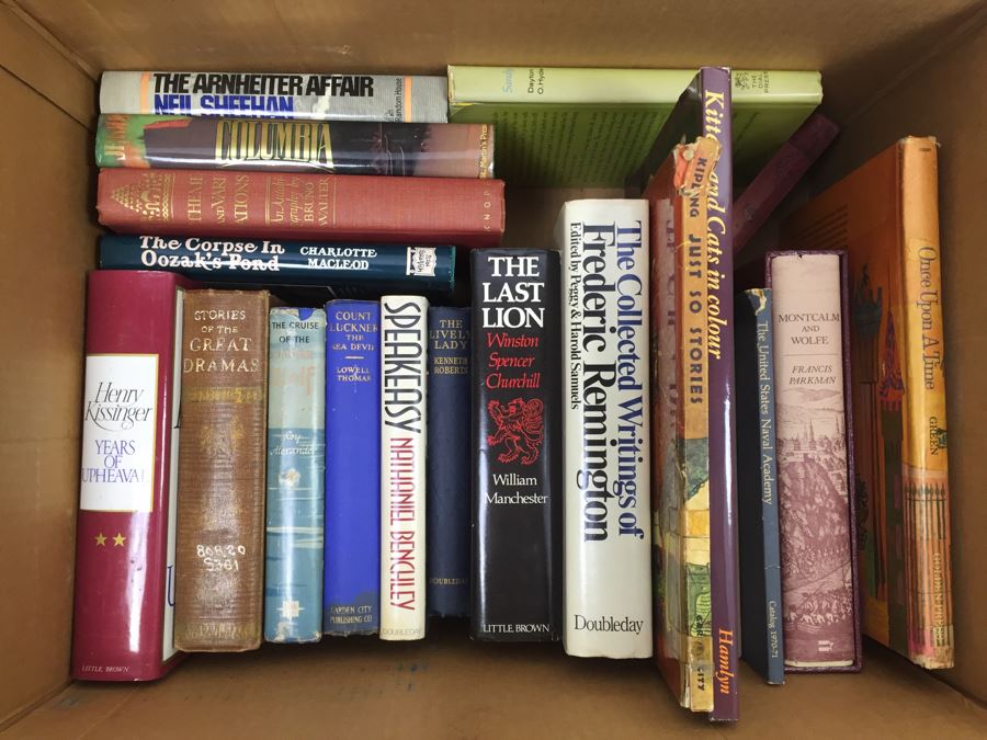 Assorted Book Lot With Mainly Hardcover Books Possible First Editions [Photo 1]