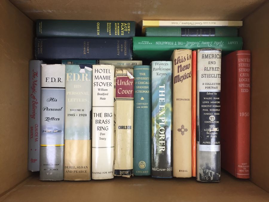 Assorted Book Lot With Mainly Hardcover Books Possible First Editions [Photo 1]