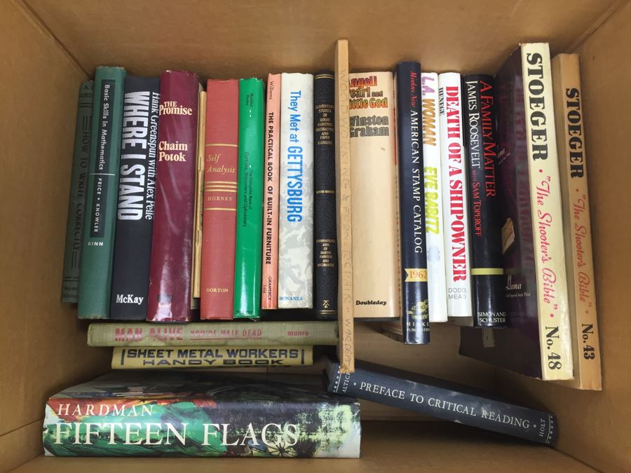 Assorted Book Lot With Mainly Hardcover Books Possible First Editions [Photo 1]