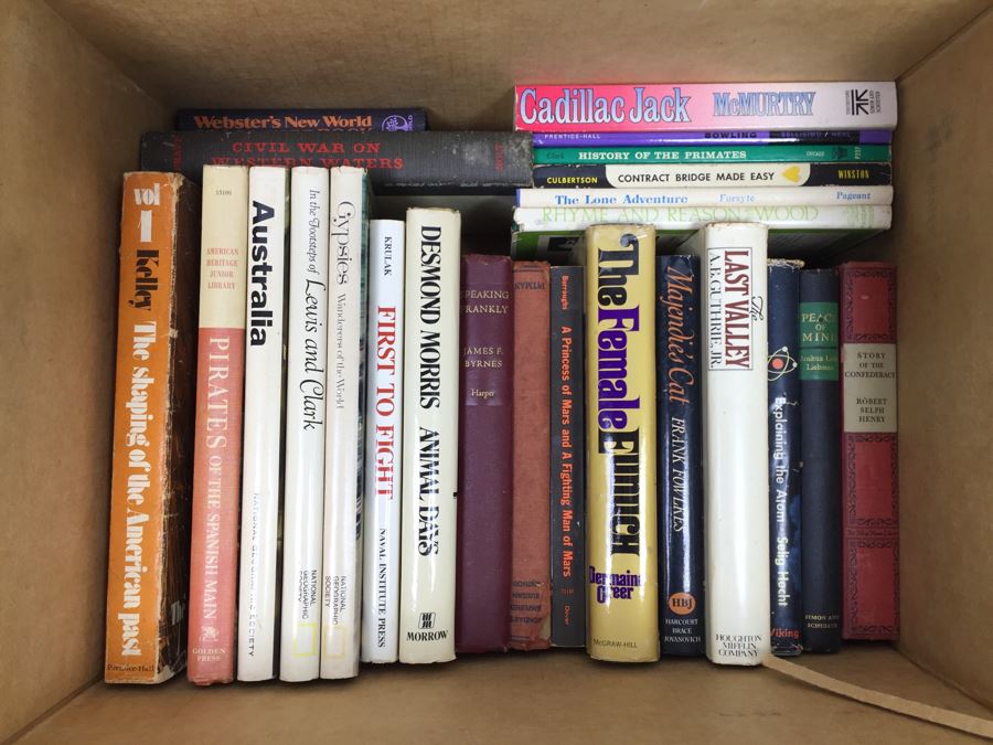 Assorted Book Lot With Mainly Hardcover Books Possible First Editions [Photo 1]