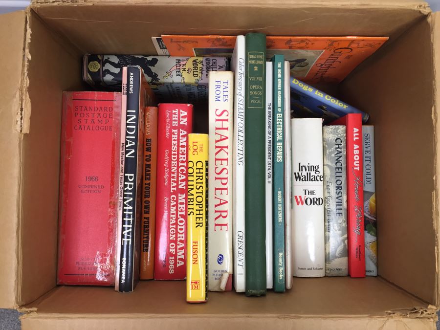 Assorted Book Lot With Mainly Hardcover Books Possible First Editions [Photo 1]