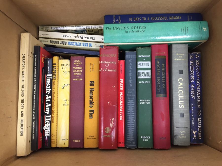 Assorted Book Lot With Mainly Hardcover Books Possible First Editions [Photo 1]