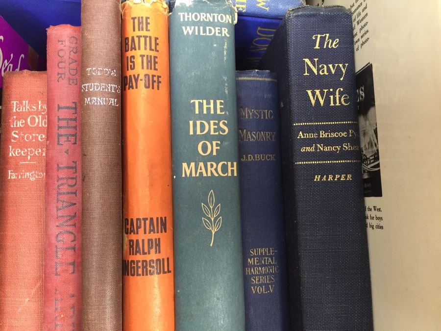 Assorted Book Lot With Mainly Hardcover Books Possible First Editions [Photo 15]