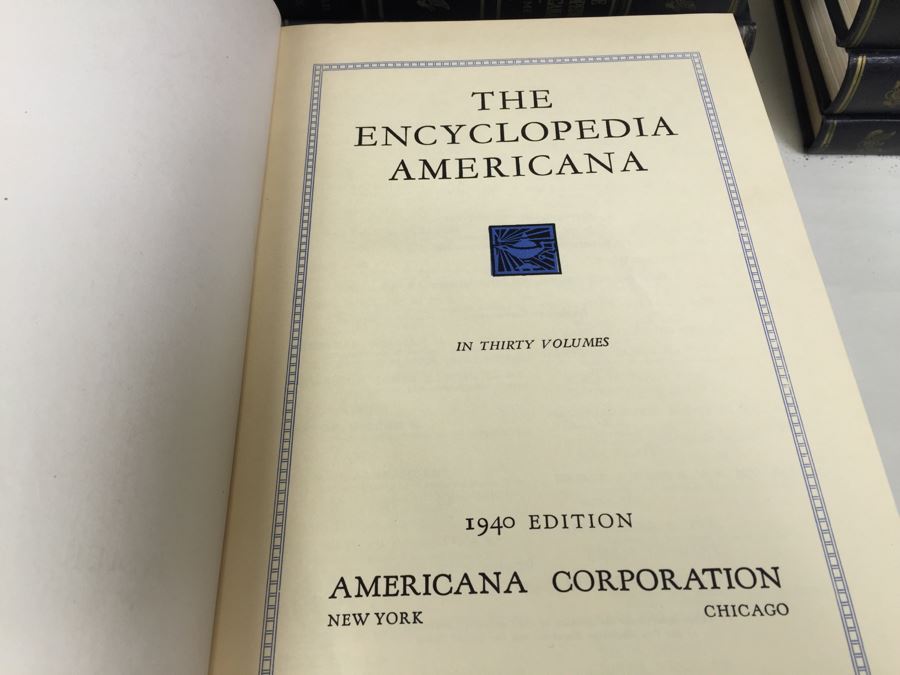 Assorted Book Lot With Mainly Hardcover Books PossVintage 1940 Encyclopedia Americana 30 Volume Set Missing Volumes 1, 2 & 4ible First Editions [Photo 2]