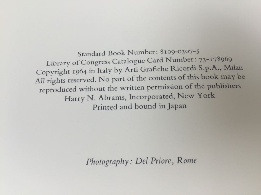 Michelangelo The Painter Large Book Abrams 1964 Italy Printed In Japan [Photo 7]