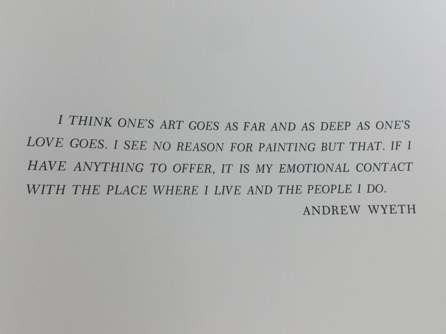 Large Format Book Andrew Wyeth AW Houghton Mifflin Company Richard Meryman 1968 First Printing [Photo 8]