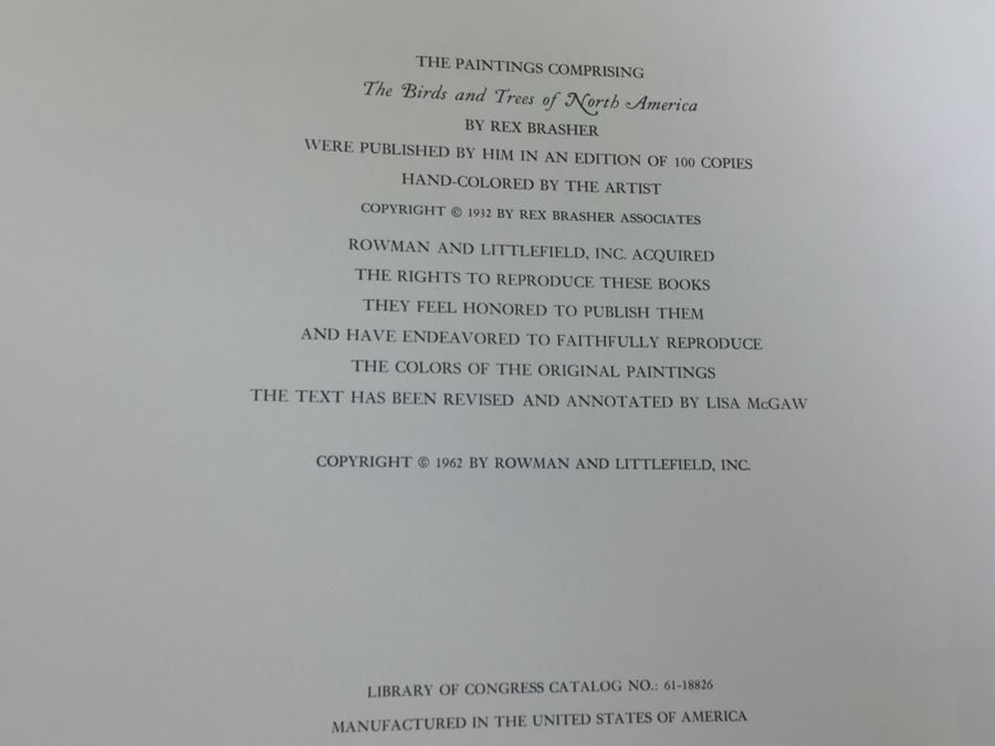 4 Volumes Of Birds & Trees Of North America Rex Brasher Rowman And Littlefield 1961 [Photo 12]