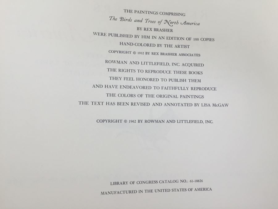 4 Volumes Of Birds & Trees Of North America Rex Brasher Rowman And Littlefield 1961 [Photo 9]