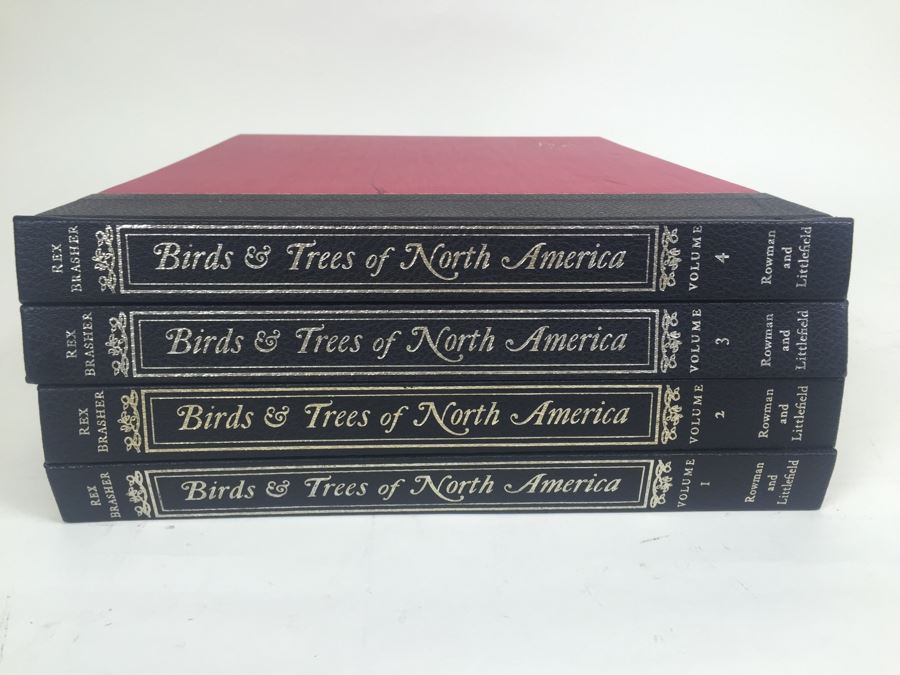 4 Volumes Of Birds & Trees Of North America Rex Brasher Rowman And Littlefield 1961 [Photo 1]
