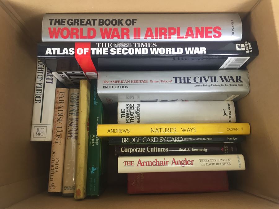 Assorted Book Lot With Mainly Hardcover Books Possible First Editions [Photo 1]