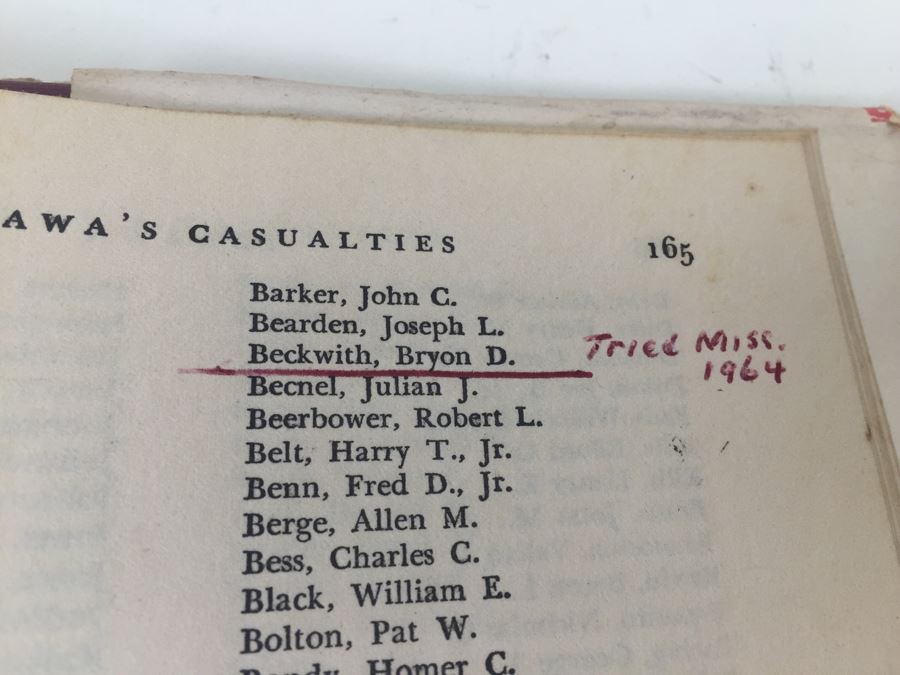 Tarawa The Story Of A Battle Book By Robert Sherrod With Personal Notes From U.S.N. M.D. Gann That Served Wounded Warriors In This Battle [Photo 50]