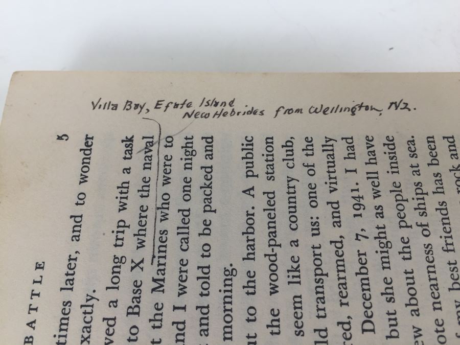 Tarawa The Story Of A Battle Book By Robert Sherrod With Personal Notes From U.S.N. M.D. Gann That Served Wounded Warriors In This Battle [Photo 24]