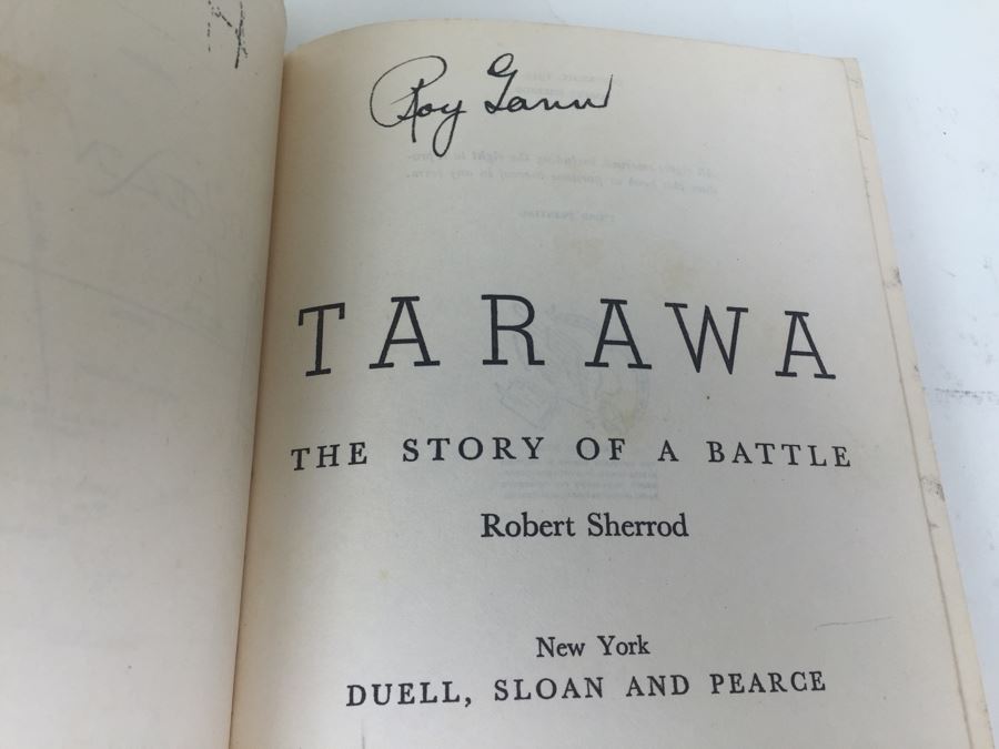 Tarawa The Story Of A Battle Book By Robert Sherrod With Personal Notes From U.S.N. M.D. Gann That Served Wounded Warriors In This Battle [Photo 14]