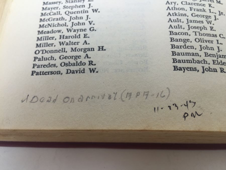 Tarawa The Story Of A Battle Book By Robert Sherrod With Personal Notes From U.S.N. M.D. Gann That Served Wounded Warriors In This Battle [Photo 37]