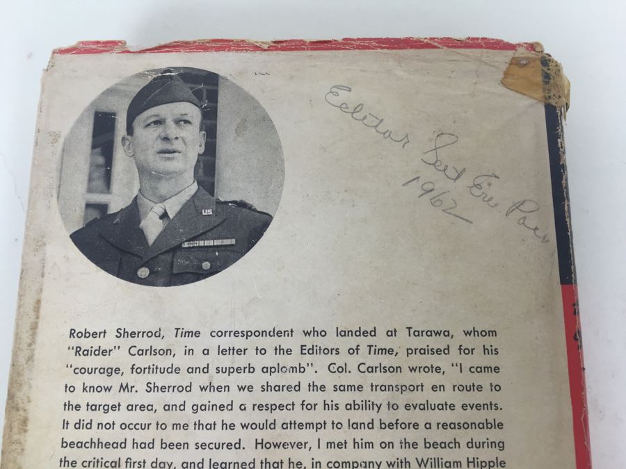 Tarawa The Story Of A Battle Book By Robert Sherrod With Personal Notes From U.S.N. M.D. Gann That Served Wounded Warriors In This Battle [Photo 10]