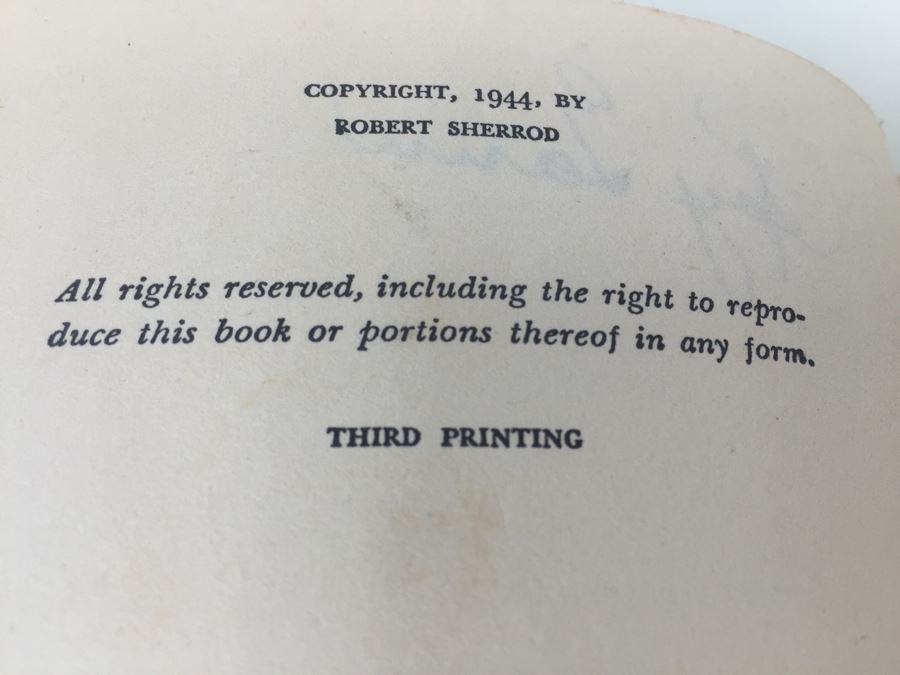 Tarawa The Story Of A Battle Book By Robert Sherrod With Personal Notes From U.S.N. M.D. Gann That Served Wounded Warriors In This Battle [Photo 17]