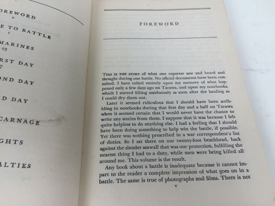 Tarawa The Story Of A Battle Book By Robert Sherrod With Personal Notes From U.S.N. M.D. Gann That Served Wounded Warriors In This Battle [Photo 21]
